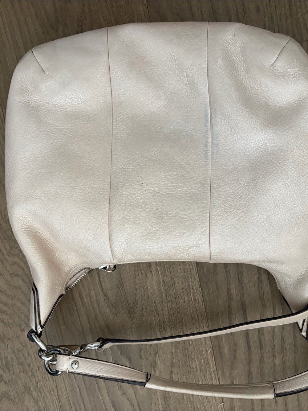 Coach Kristin Cream Leather Bag